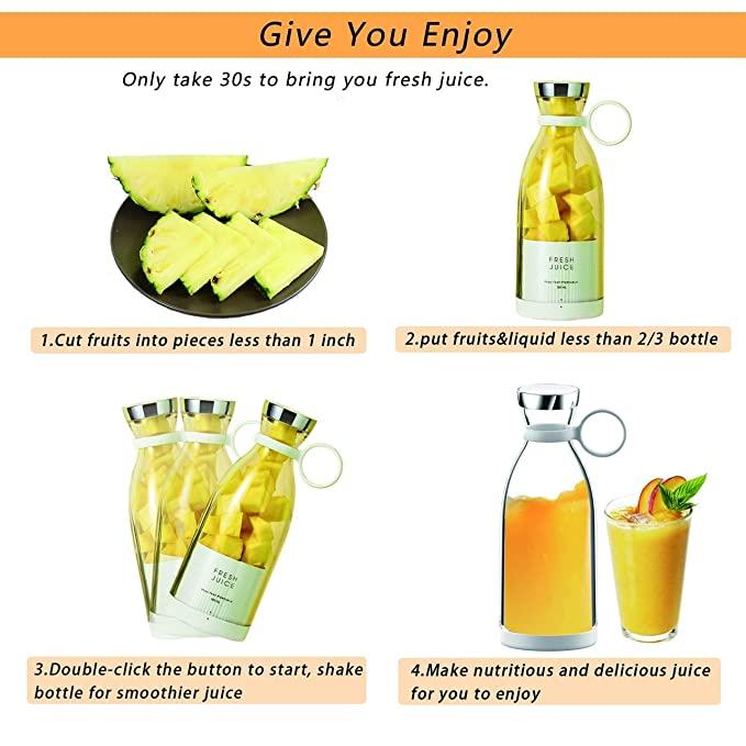 Usb Portable Juicer Blender Rechargeable