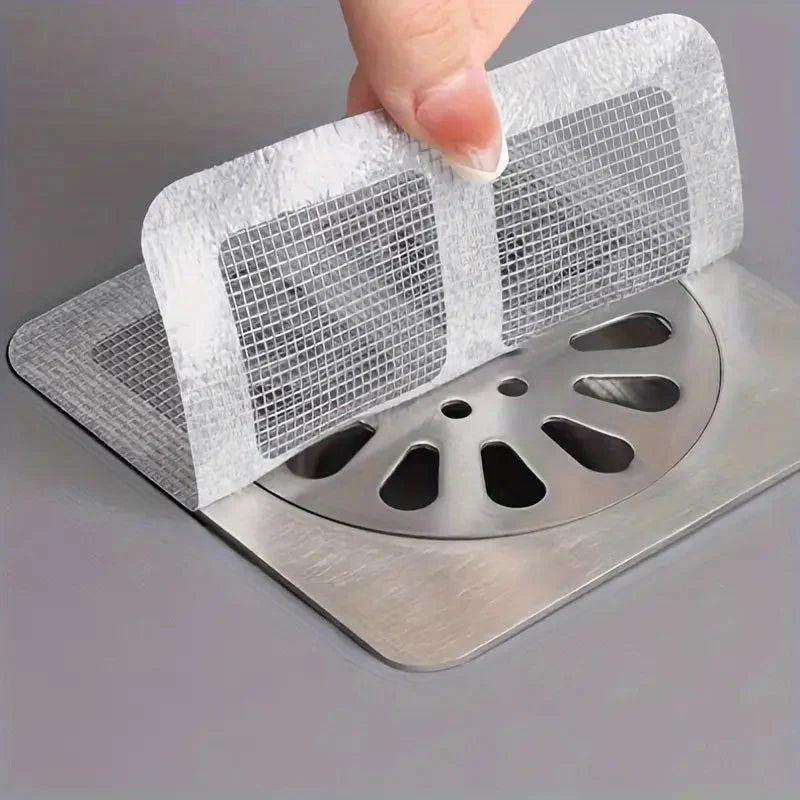 Disposable Shower Drain Hair Catcher Sticker for Bathroom and Kitchen