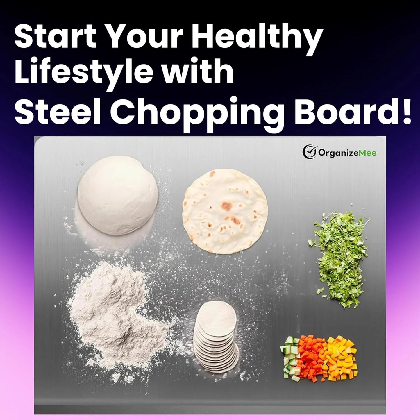 Stainless Steel Kitchen Chopping Board